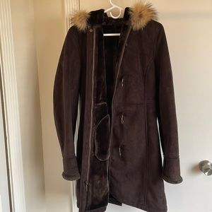 Dana Buchman faux fur jacket